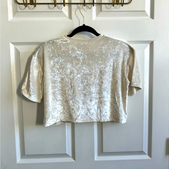 Nasty Gal Don’t Play Koi Velvet Crop Top - Picture 5 of 6